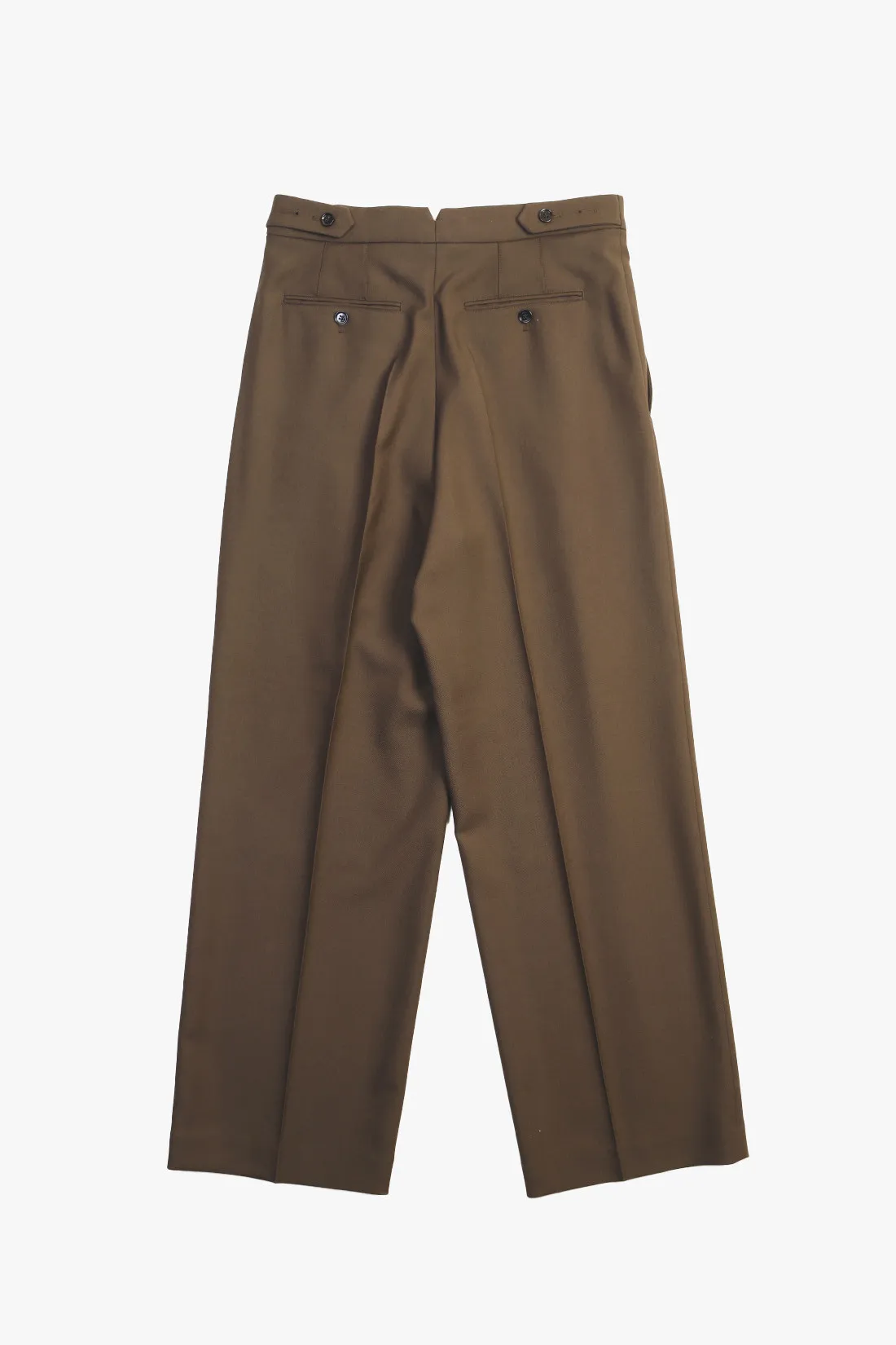 Ami Pantalon large fit wool Dark coffee - GRADUATE STORE