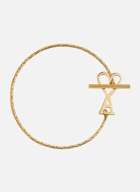AMI PARIS  Bracelet chaîne ami de coeur unisexe - Doré
