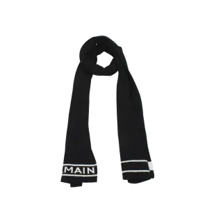 Balmain foulards hommes mérinos laine noire