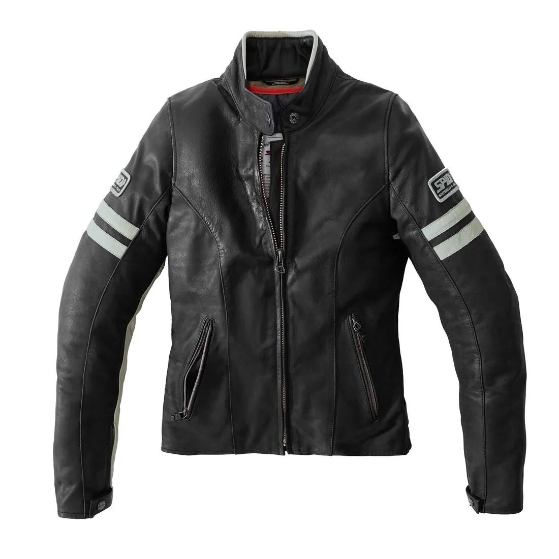 Blouson moto femme Spidi Vintage Lady noir gris
