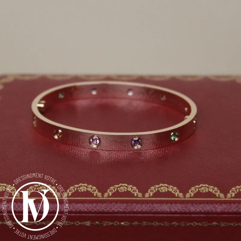Bracelet Love Rainbow en or rose t.17 – Cartier