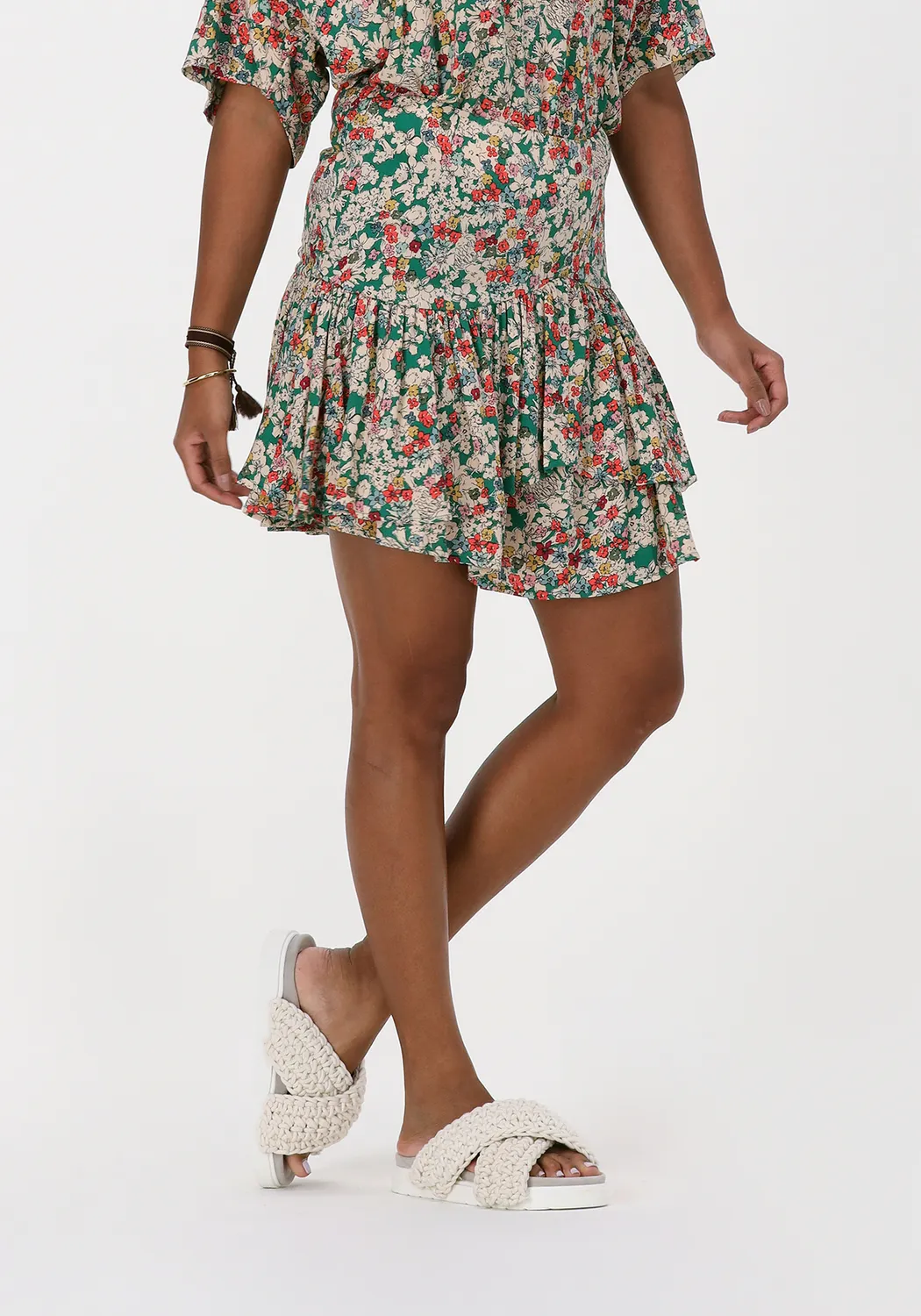 by-bar mini-jupe elena poppygreen skirt en multicolore