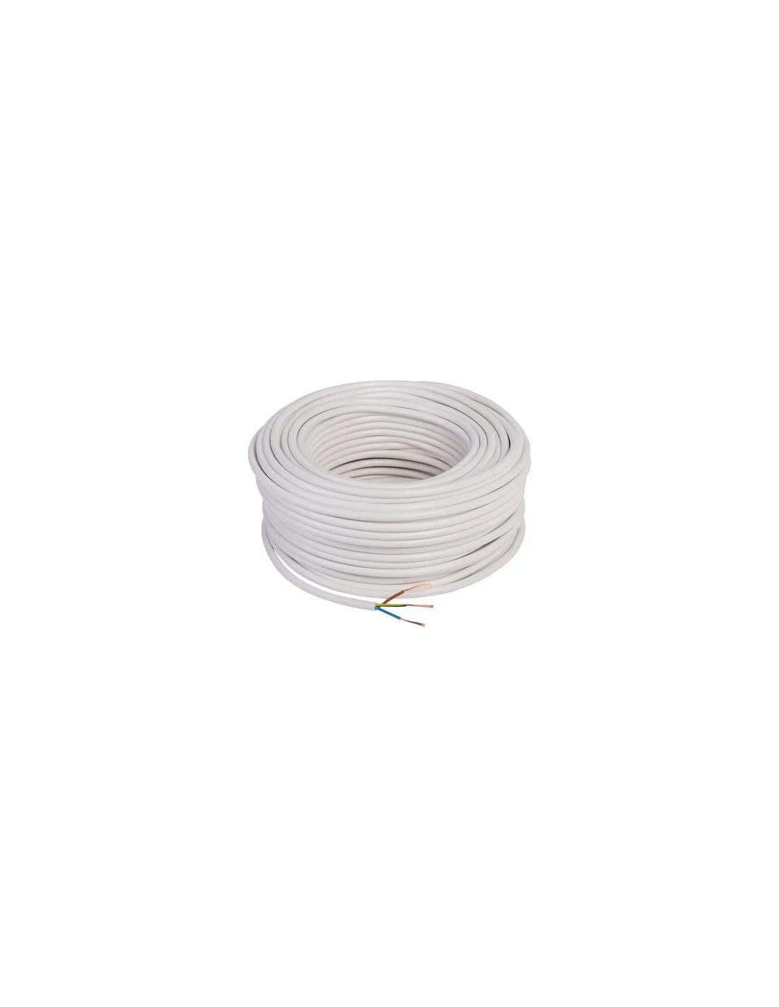 CABLE H05VVF 3G1MM² BLANC C50M H05VVF3G1BL