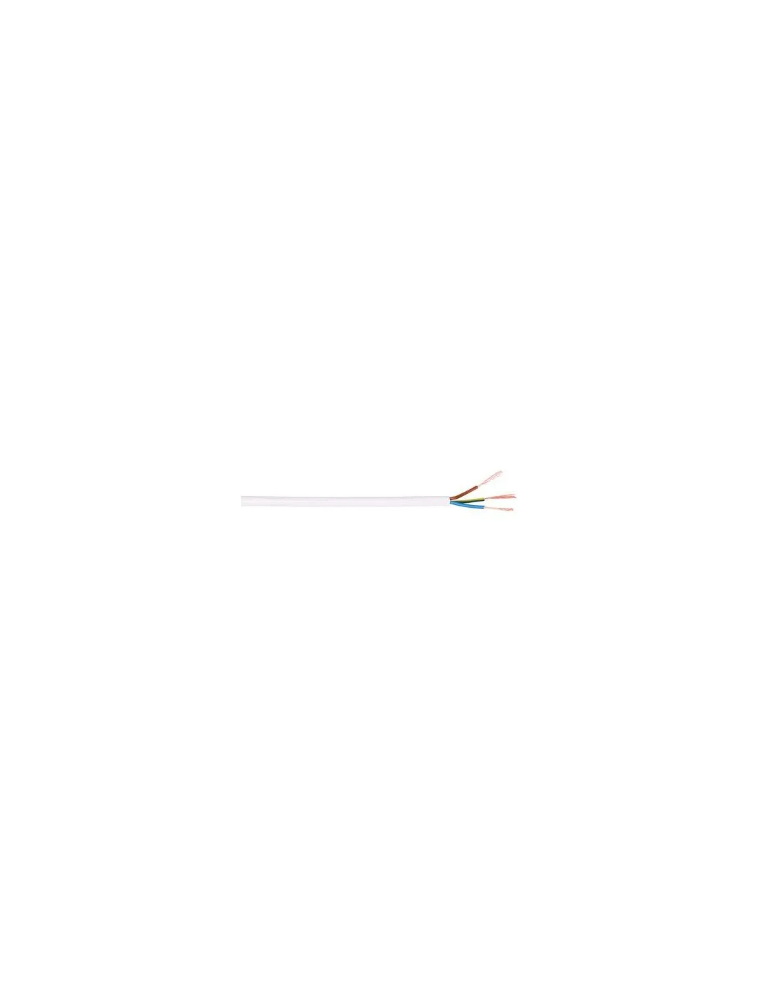 CABLE H05VVF 3G1MM² BLANC C50M H05VVF3G1BL
