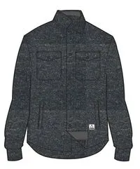 Chemise en polaire recyclée Maple - Navy Marl