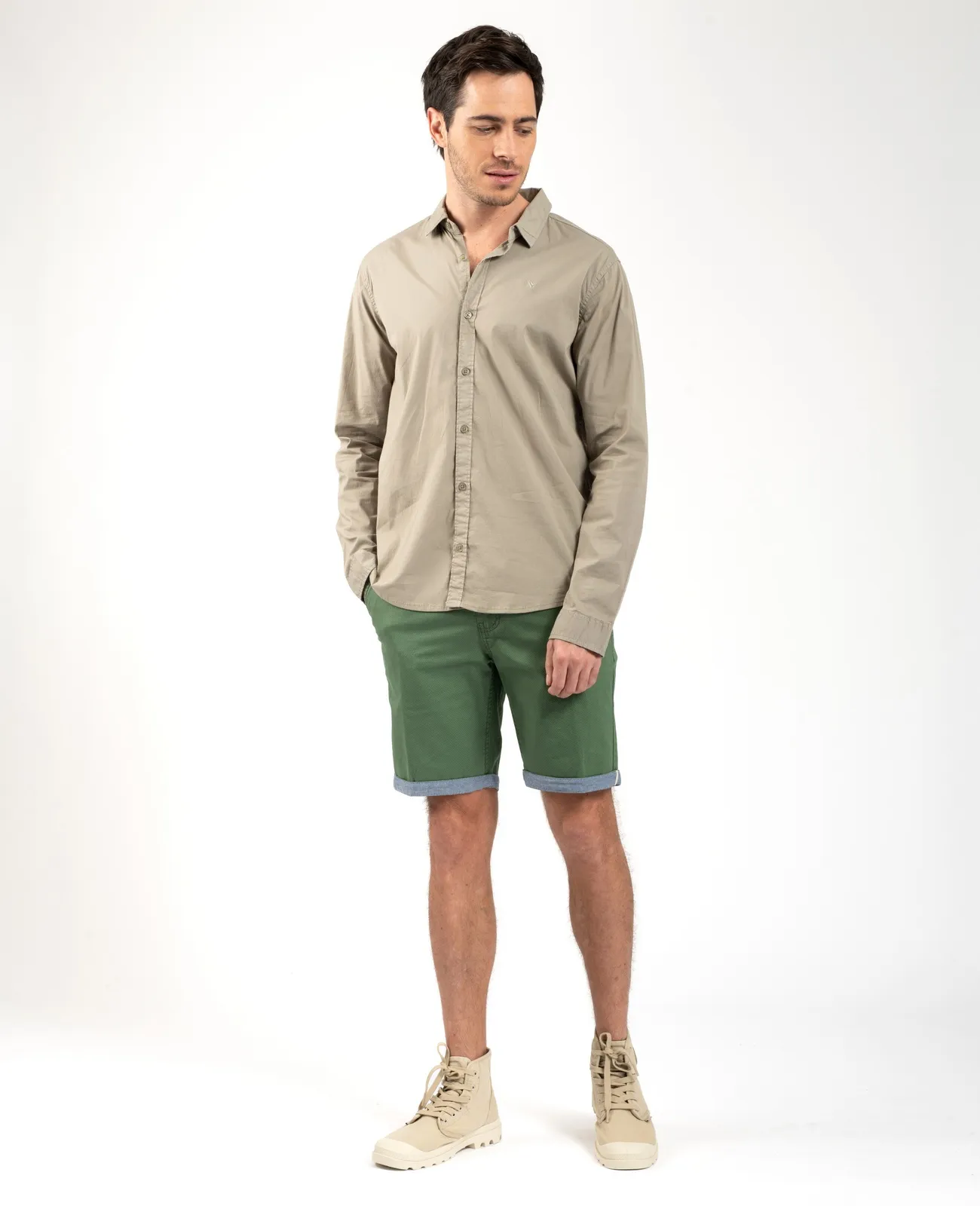 Chemise manches longues slim