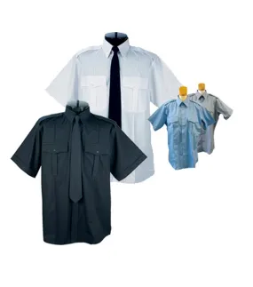 Chemise militaire à manches courtes MS508, Bleu pale - Opus