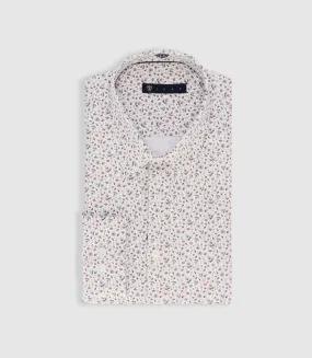 Chemise à imprimé floral blanc PEETER