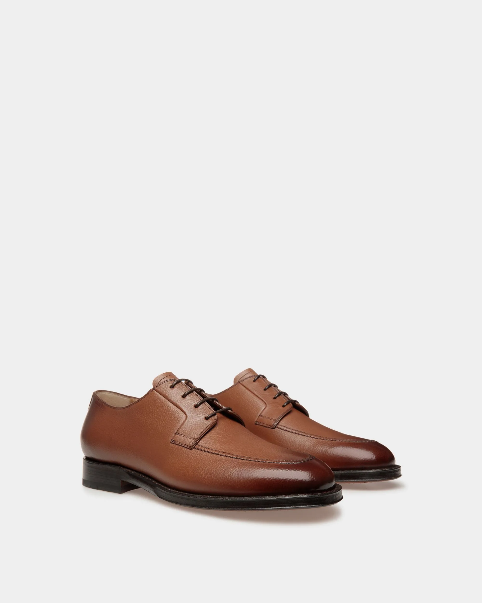 Derby Schoenen En Cuir Gaufré