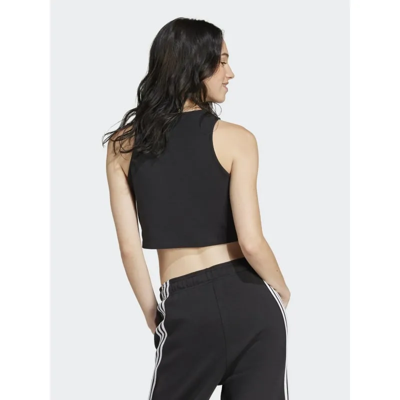 Débardeur crop noir femme - Adidas | wimod