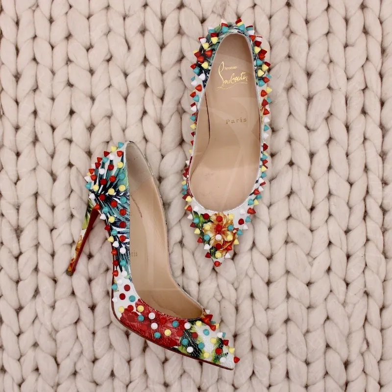 Escarpins Pigalle Follies Spikes p.37,5 – Christian Louboutin
