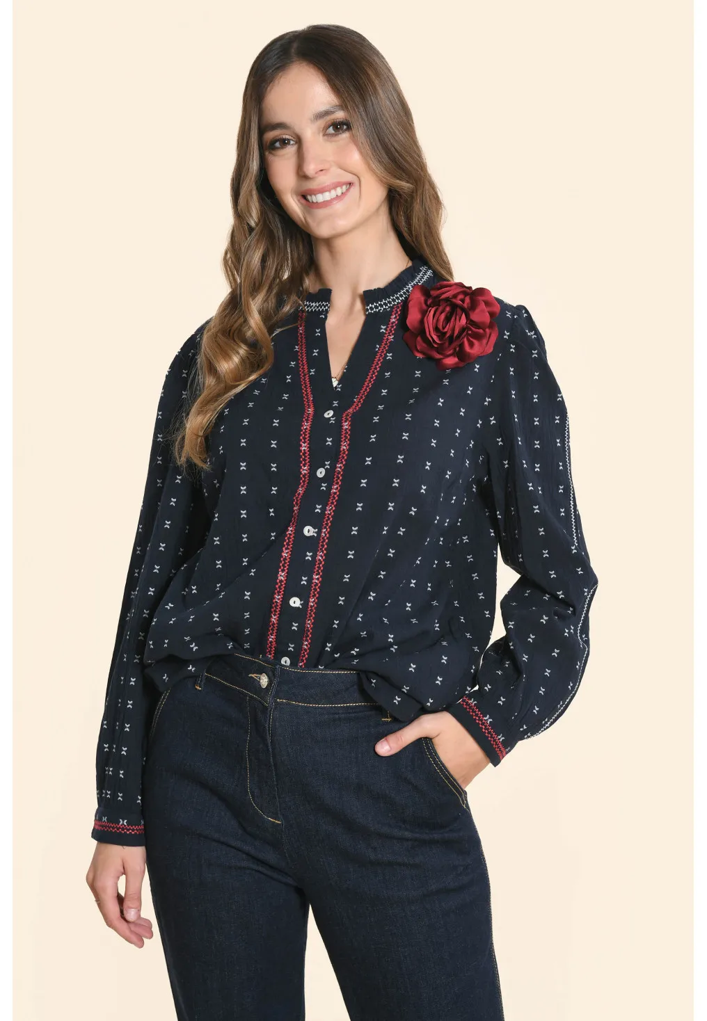 FRIDA - CHEMISE - MARINE
