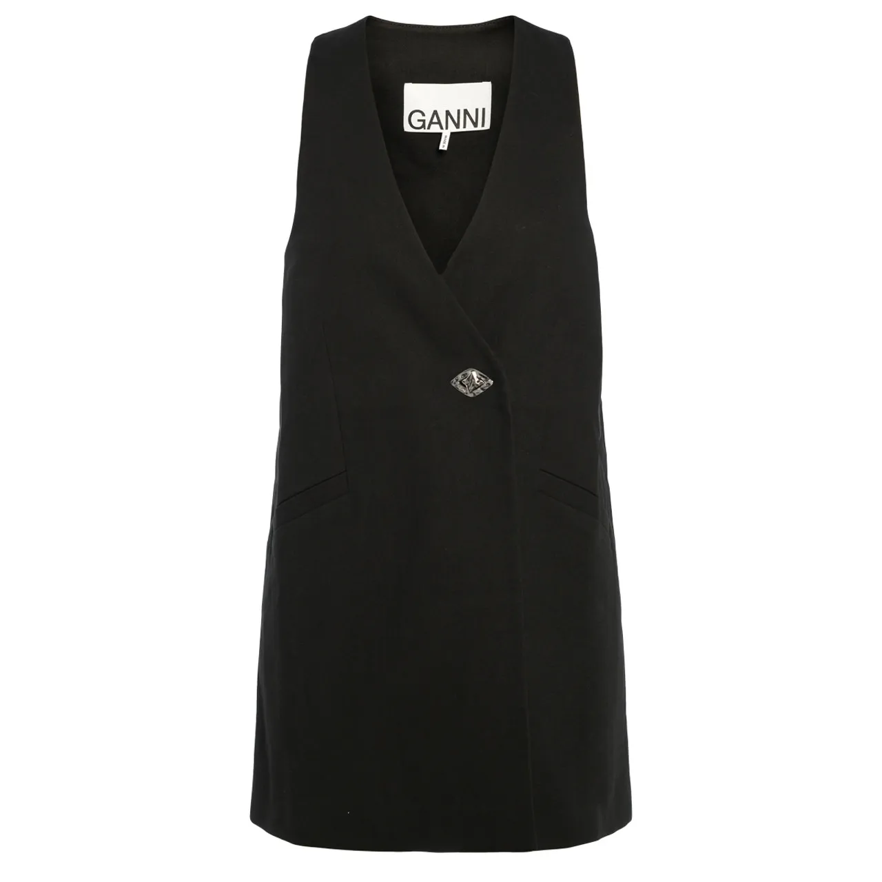 Ganni Robe gilet noir 