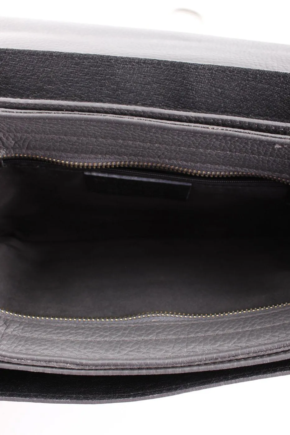 Genuine Leather Sac porté épaule gris style décontracté