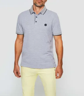 Polo manches courtes gris chiné Gilles