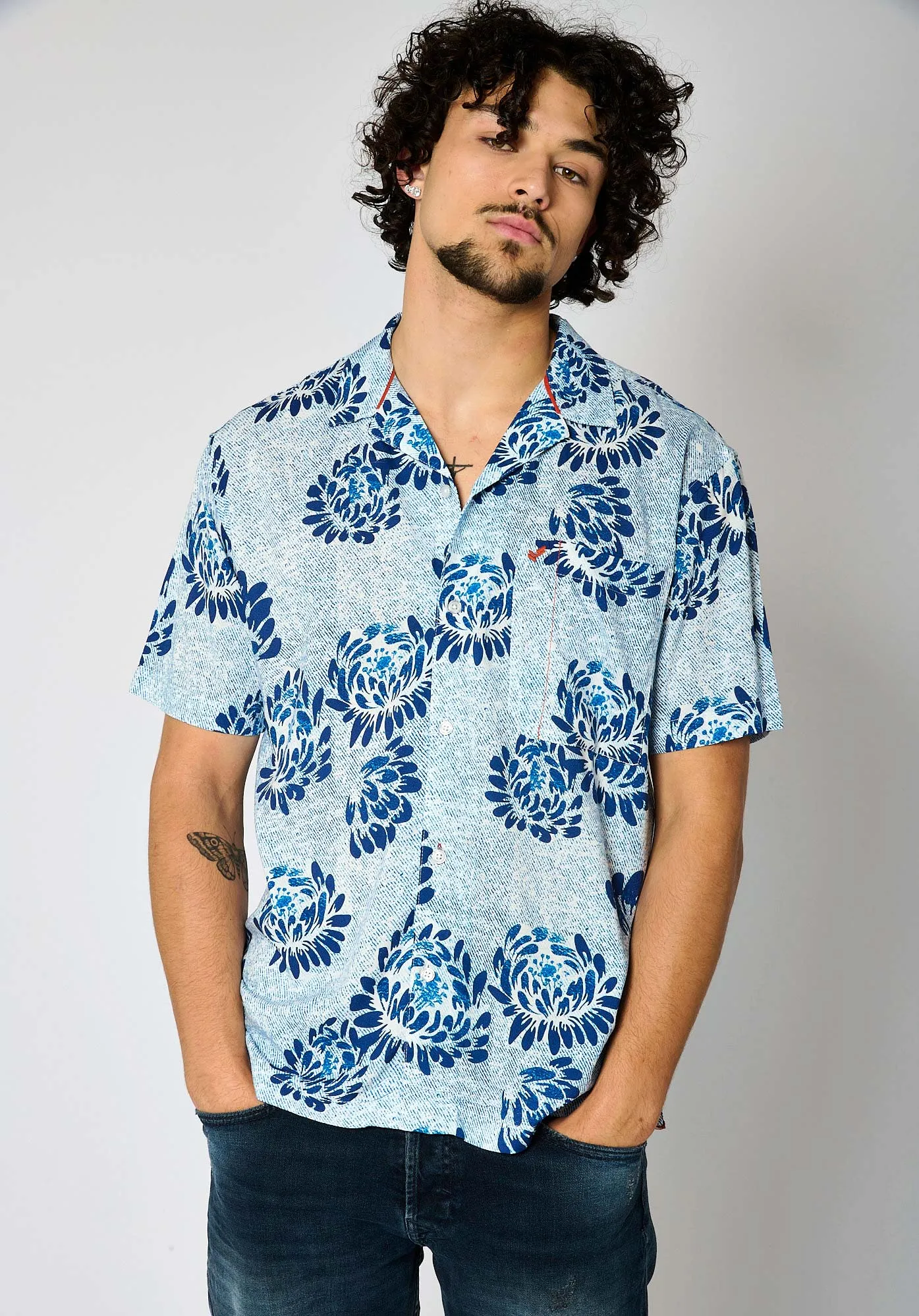 Polo orange Homme 100% coton bio  STEF  Mango