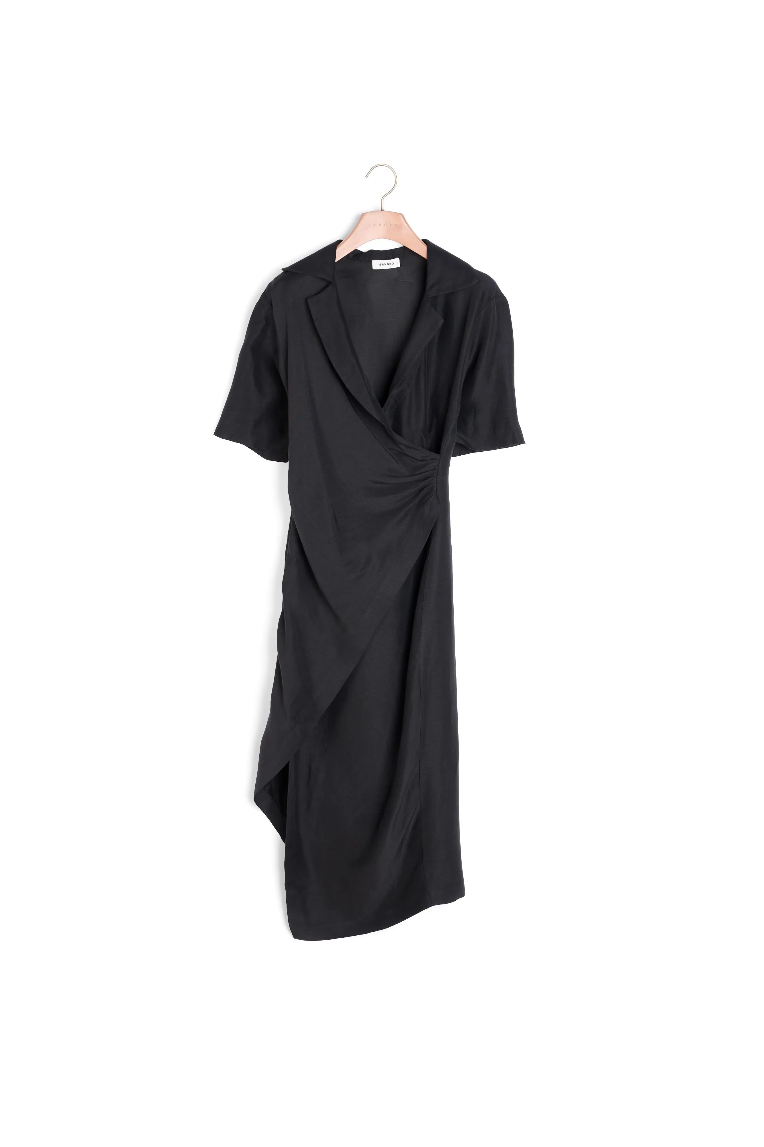 Robe drapée asymétrique