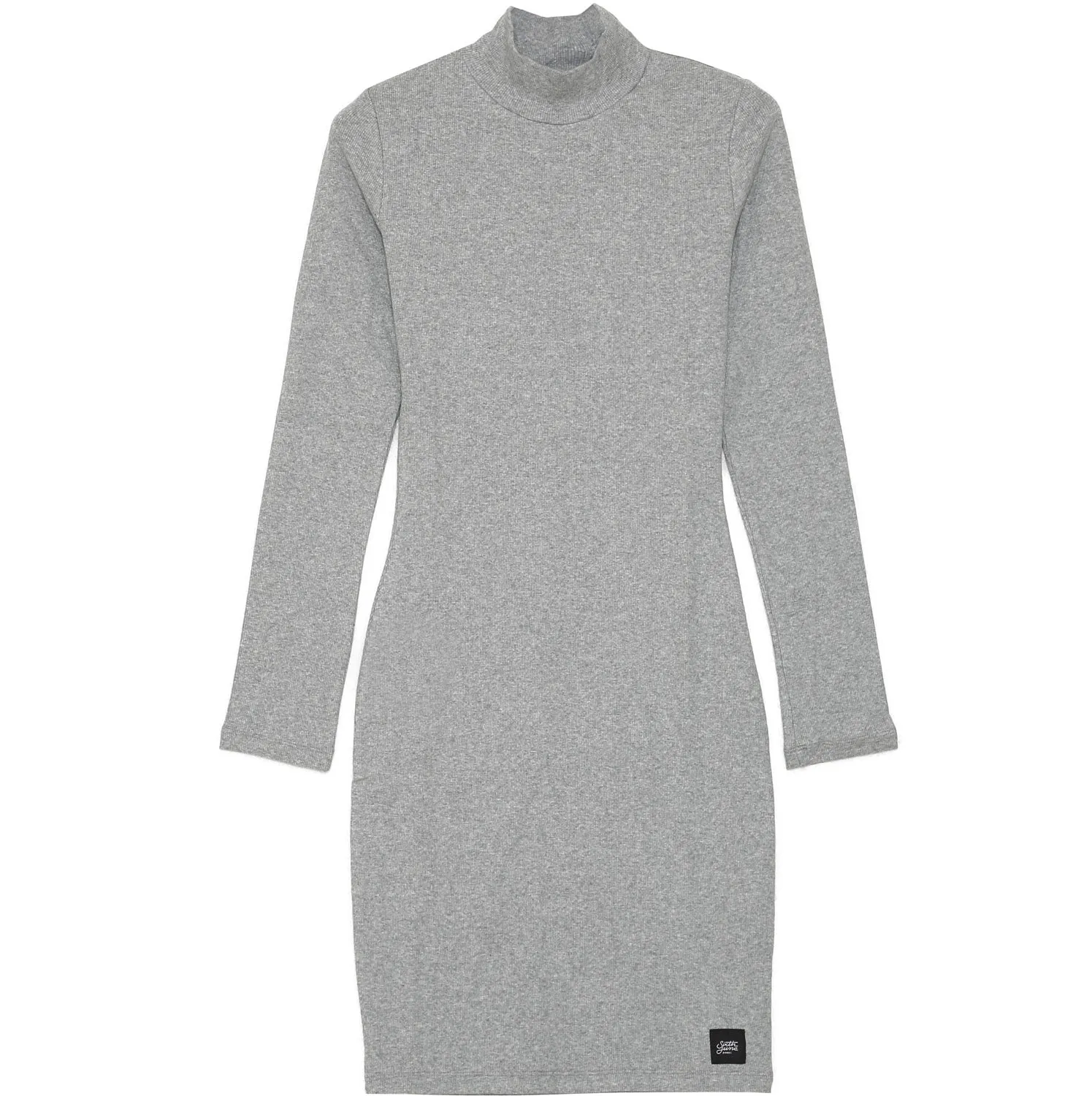 Robe manches longues logo gris