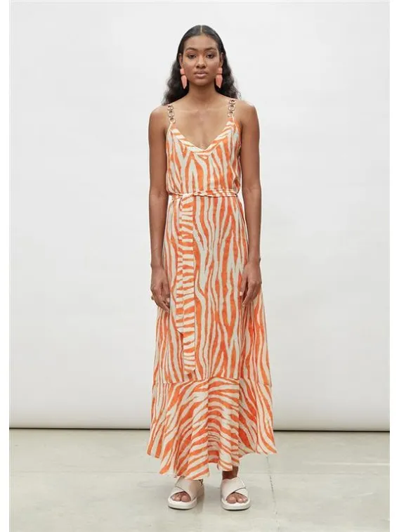 Robe zébrée bicolore Lola Casademunt