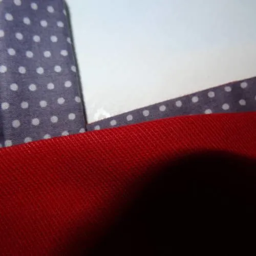 Sac cabas bandouliére prénom style tote bag cabas enfant fille toile et liberty au choix rouge, ....