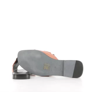 Sandales Hermès Auteuil Cuir Vieux Rose 35