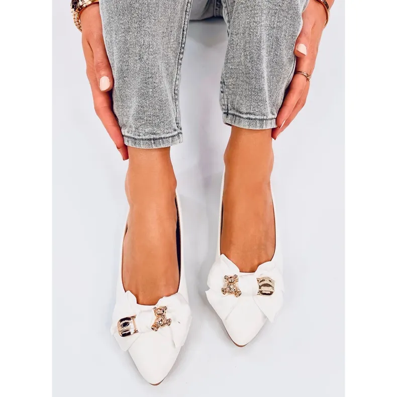 Seastar Bonnies Ballerines ours en peluche blanches