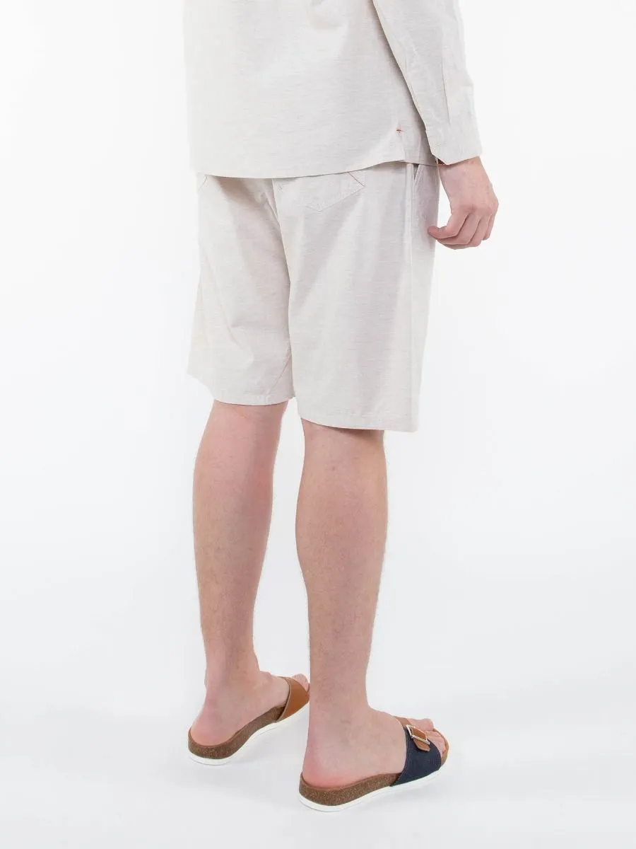 Short ample 172n joggshort blanc des vosges - 1083 - Marques de France