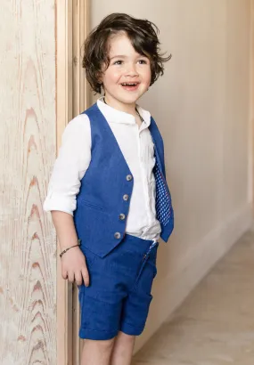 Short Arsène Bleu - babyboy - Les petits Inclassables