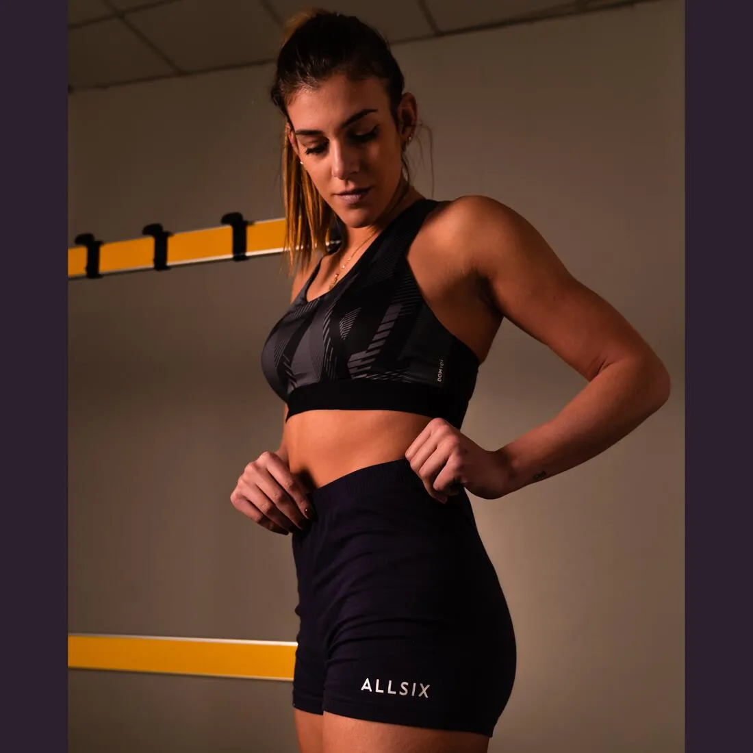 SHORT DE VOLLEY-BALL V100 FEMME NAVY