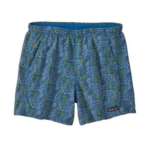 Short femme baggies floral fun vessel blue
