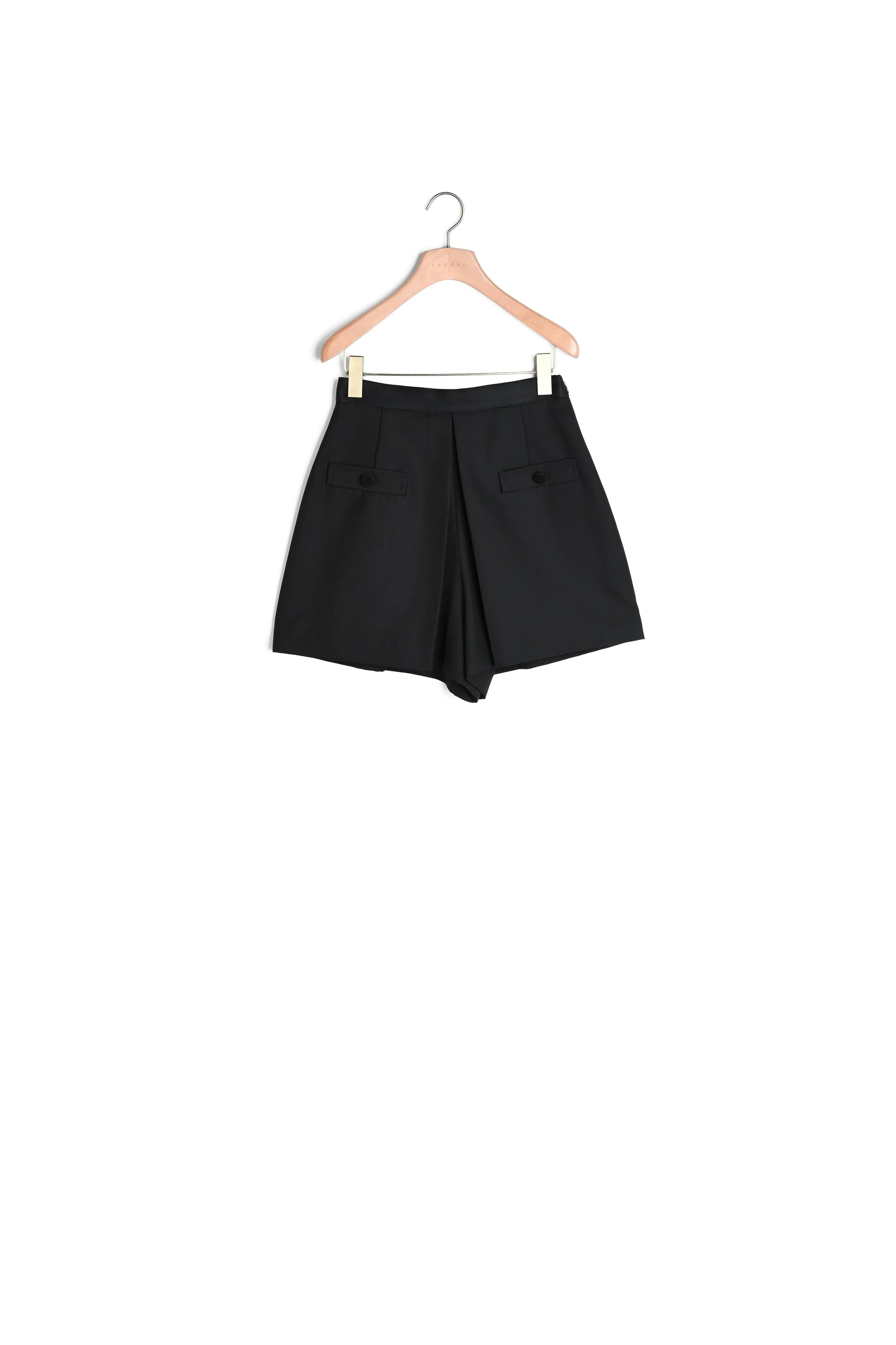 Short taille haute avec boutons