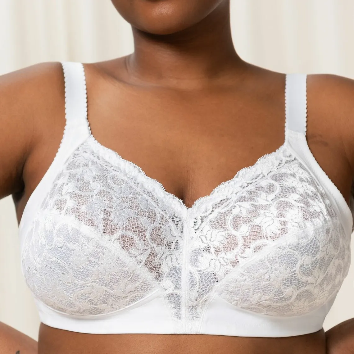 Soutien-Gorge Sans Armatures Blanc Delicate Doreen N | 3 Suisses