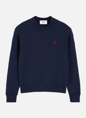 SWEATSHIRT AMI DE COEUR ROUGE UNISEXE - AMI PARIS pour HOMME | Printemps