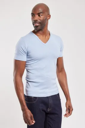 T-shirt col V - coton épais issu de l’agriculture biologique
