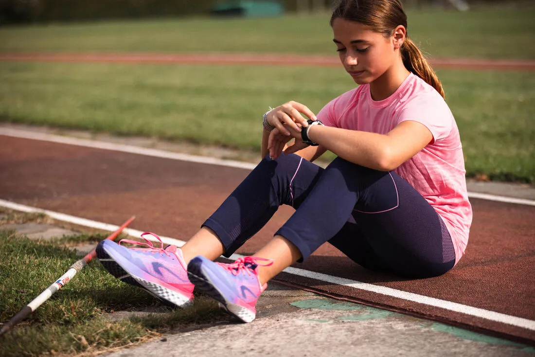 T-Shirt running sans couture Fille - KIPRUN CARE 900 rose