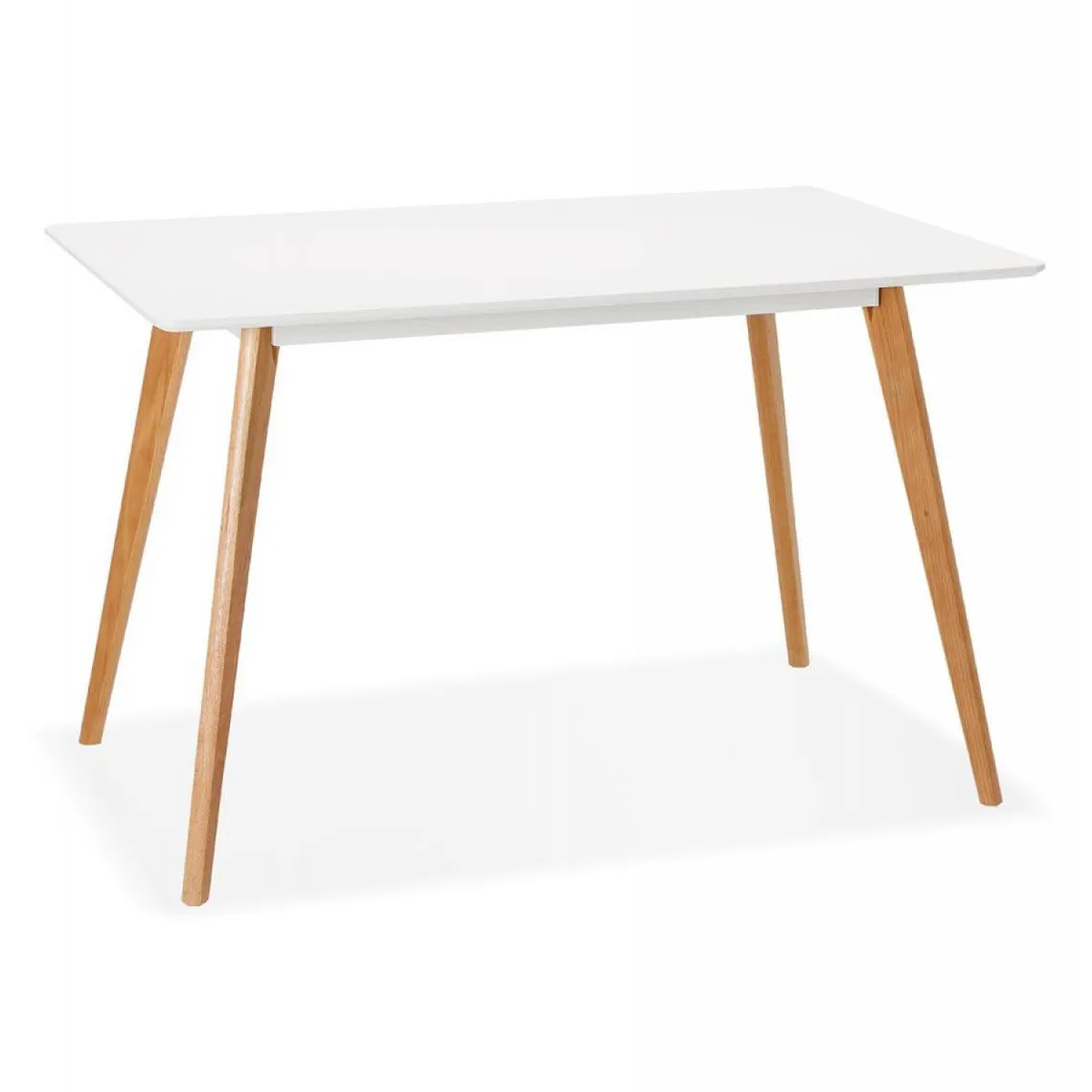 Table à Manger Scandinave Bois Blanc CLADIE | 3 Suisses