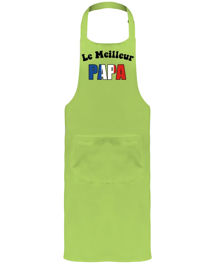 Tablier avec poches Le Meilleur papa France par CREATIVE SHIRTS