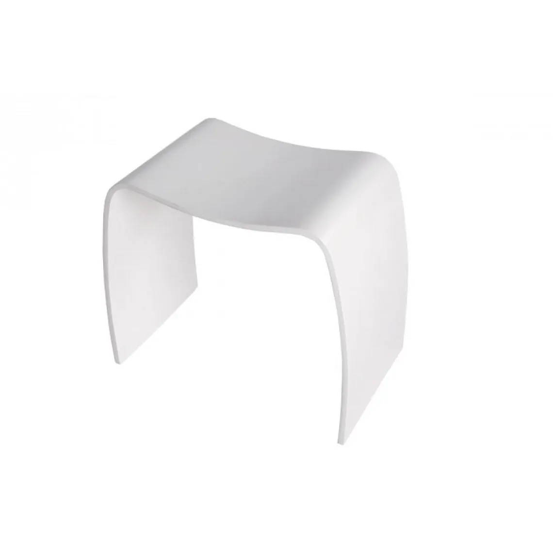 Tabouret design en bois blanc TERRÉ | Tabouret 3 SUISSES