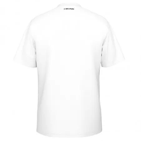 Tee-Shirt Enfant Garçon Head Topspin Blanc/Orange