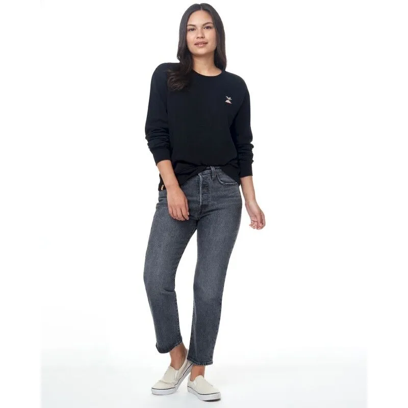 Tentree Palm Sunset Embroidery Crew - Sweatshirt femme | Hardloop