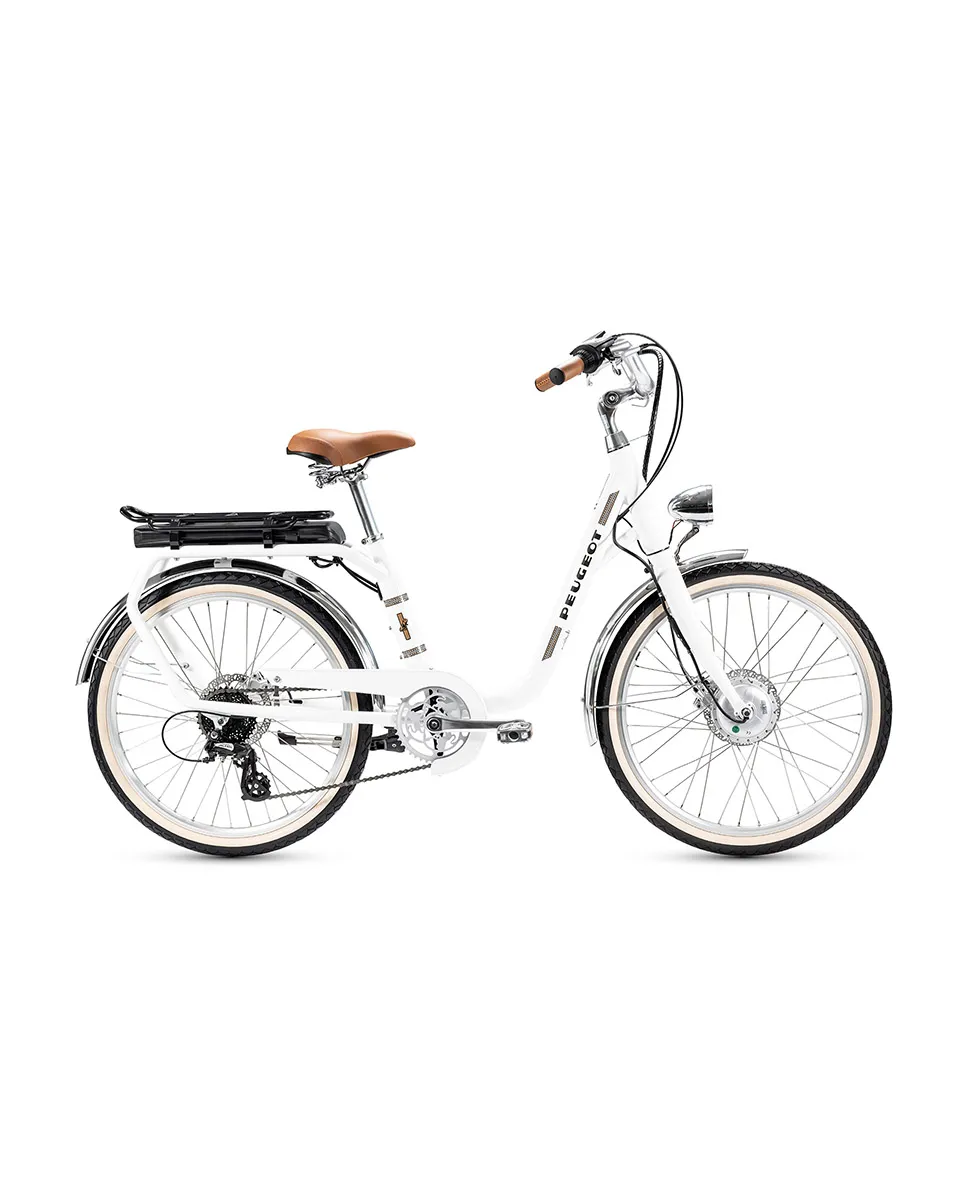 Vélo électrique urbain Unisexe ELC01 26 400 Wh Blanc